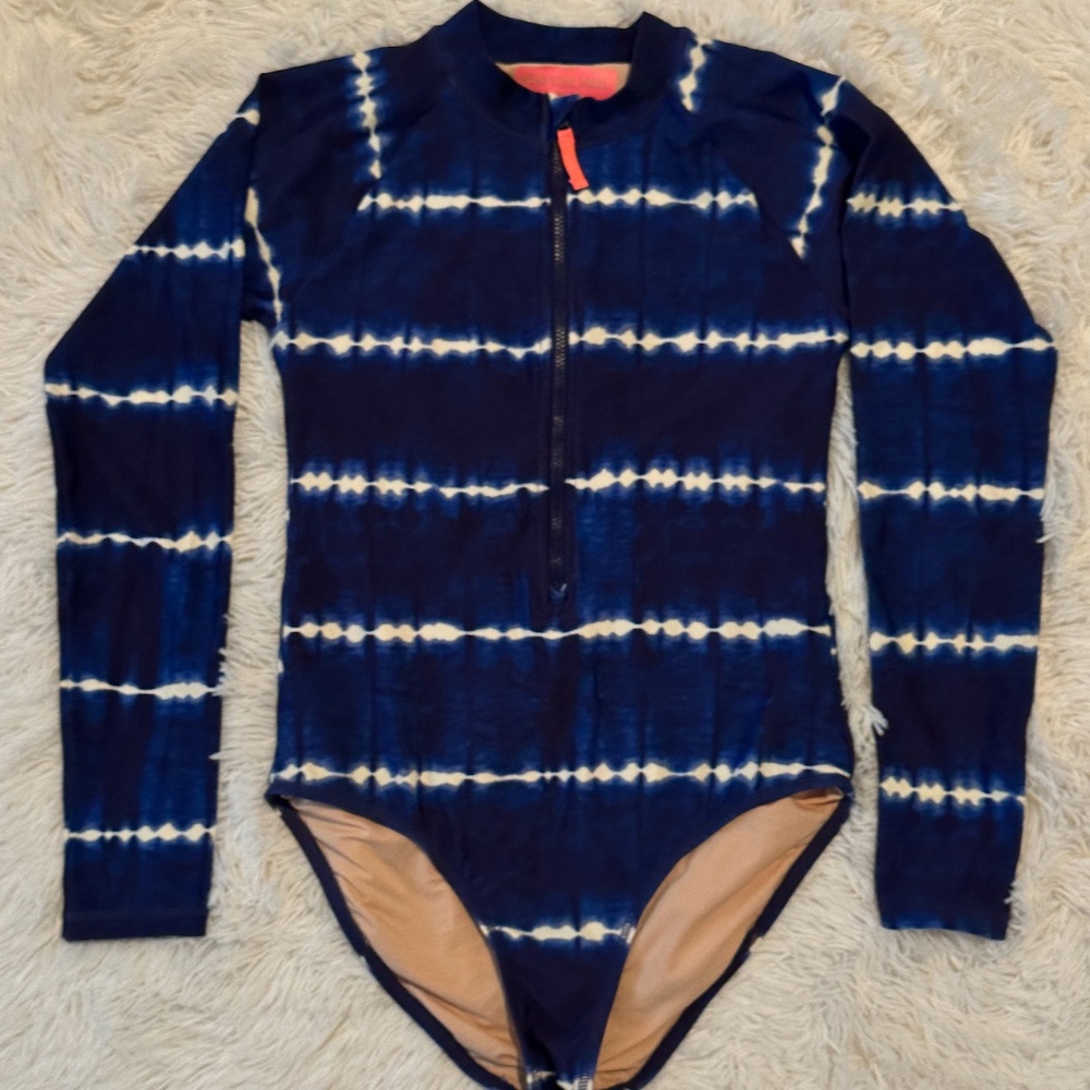 J Crew Girls Rashguard One Piece Swimsuit - Size 14 Girls